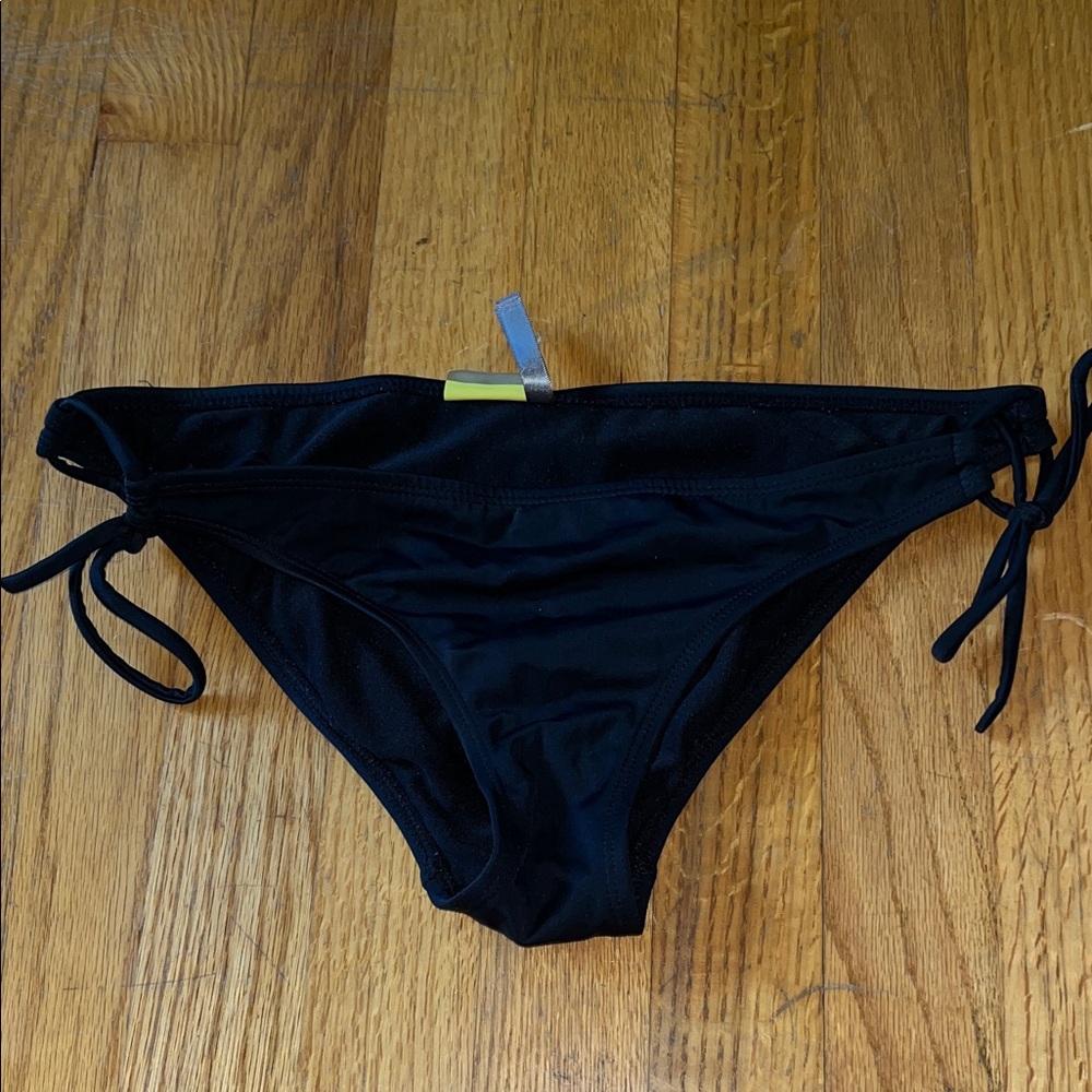 La Hearts Black Bikini Bottom
